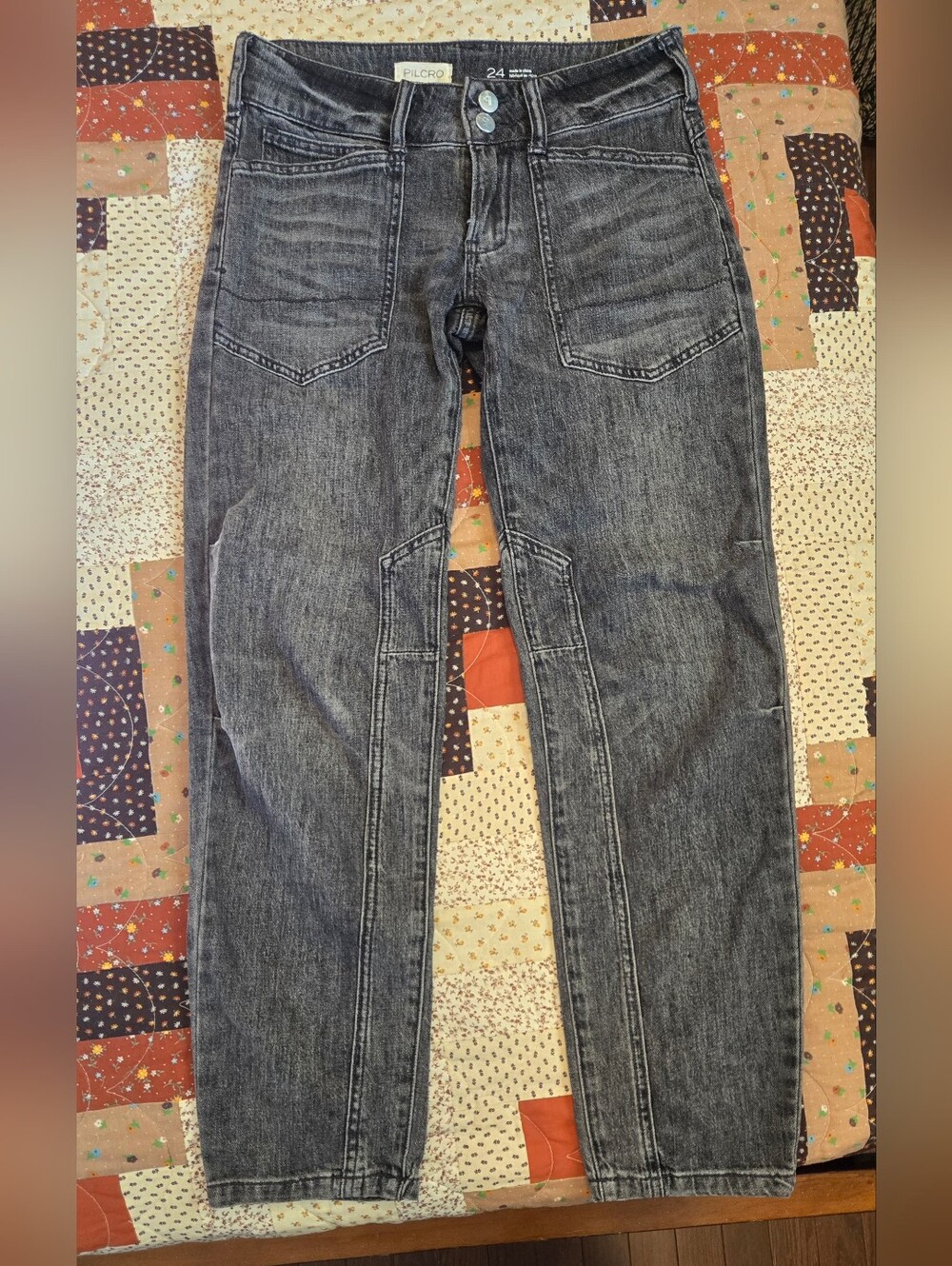 Pilcro Wanderer Relaxed Jeans In Faded Black